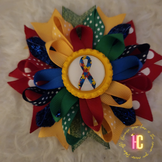 Autism Awareness Bows